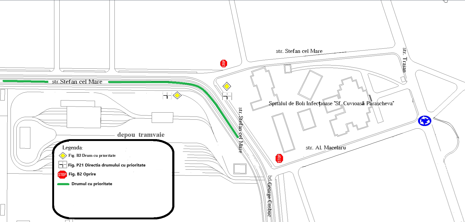 Se modifică prioritatea pe str. Ștefan cel Mare